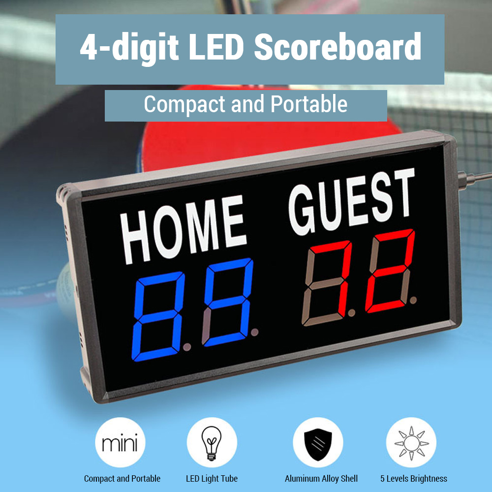 Portable 4 Digit LED Scoreboar - Scoreboard Digital review and price
